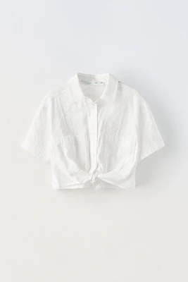 FLOWY KNOTTED SHIRT