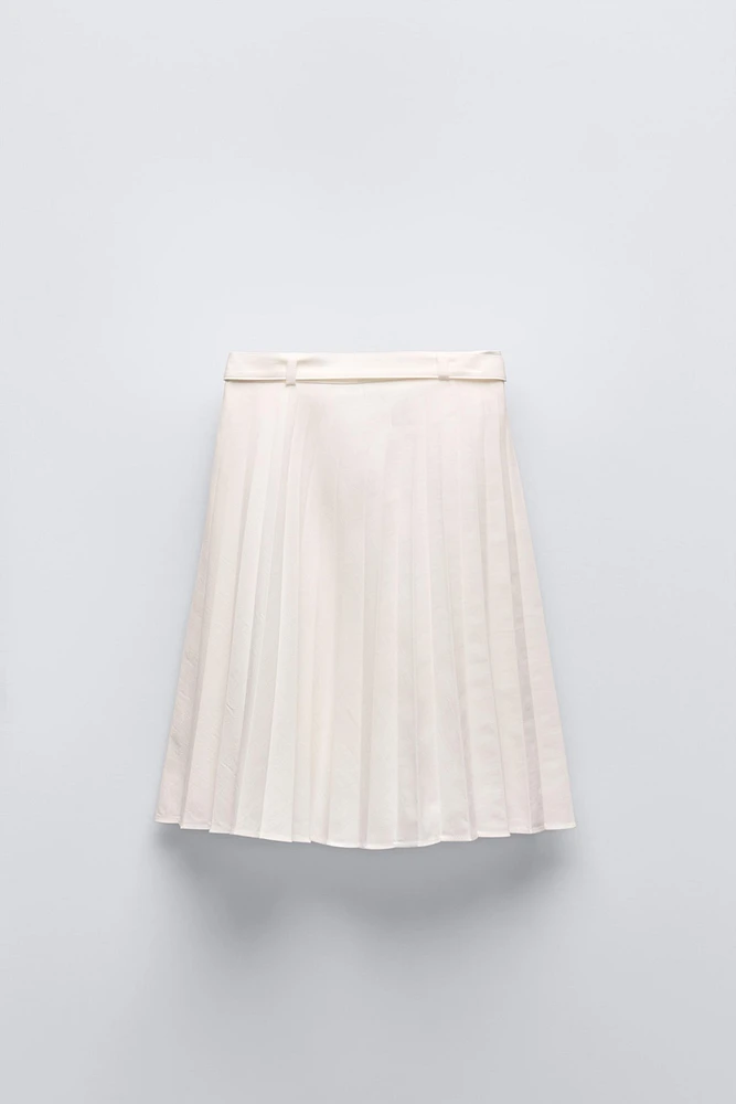 PLEATED JEWEL SKIRT