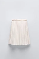 PLEATED JEWEL SKIRT