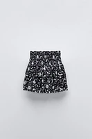 PRINTED TULLE SKIRT