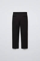 STRUCTURED SLIM FIT SUIT PANTS