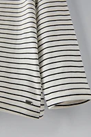 STRIPED SHIRT WITH APPLIQUÉ