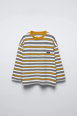 PATCH STRIPED T-SHIRT