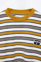 PATCH STRIPED T-SHIRT