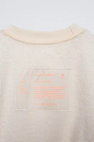 PLAIN EMBROIDERED SWEATSHIRT