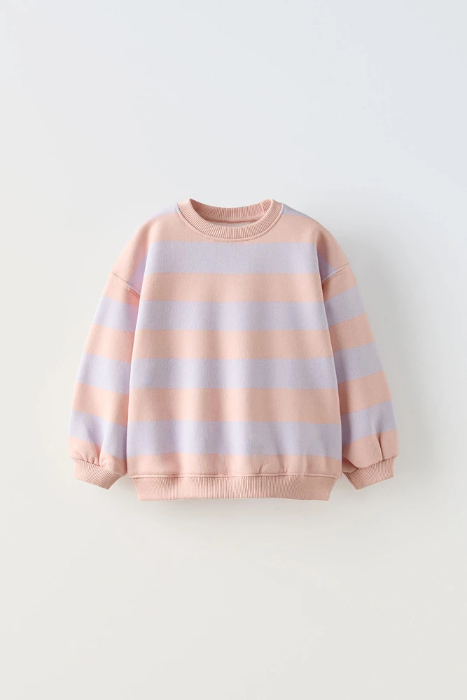 WIDE STRIPE SWEATSHIRT