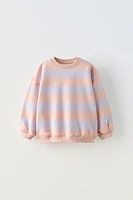 WIDE STRIPE SWEATSHIRT