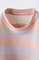 WIDE STRIPE SWEATSHIRT