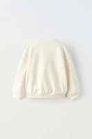 EMBROIDERED GARMENT DYED SWEATSHIRT