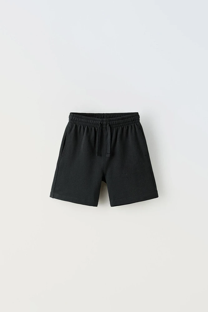 PLAIN PLUSH SHORTS