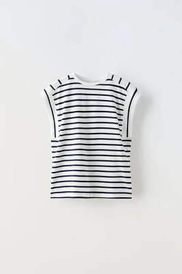 STRIPED EYELASH T-SHIRT