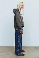 WIDE LEG JEANS WITH STARS