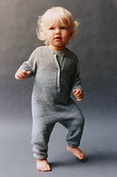 PURL KNIT OVERALLS