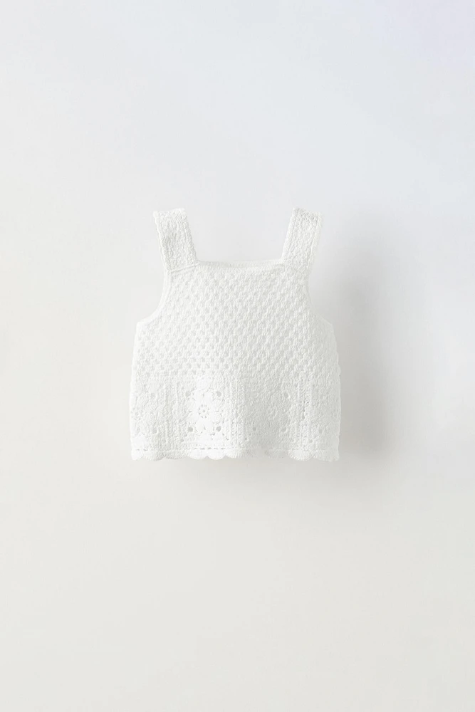 CROCHET KNIT TOP