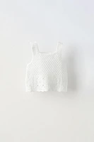 CROCHET KNIT TOP