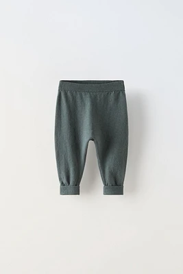 COTTON - SILK KNIT PANTS