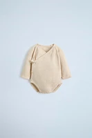 SILK COTTON KNIT BODYSUIT