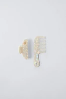 COMB AND TEDDY BEAR CLIP PACK