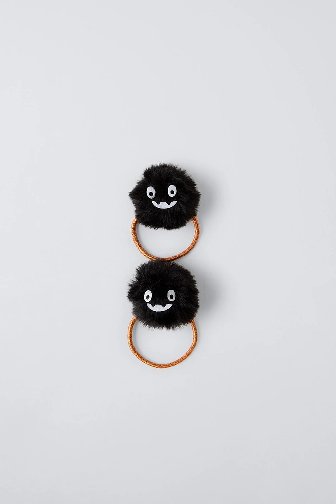 TWO-PACK OF LITTLE MONSTER HAIR TIES