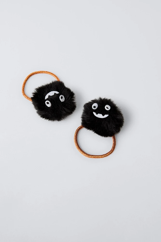 TWO-PACK OF LITTLE MONSTER HAIR TIES