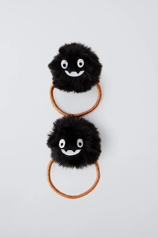 TWO-PACK OF LITTLE MONSTER HAIR TIES