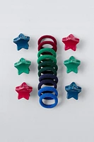 PACK OF HAIR BANDS AND STAR CLIPS