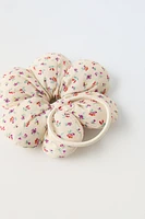 FLORAL QUILTED SCRUNCHIE