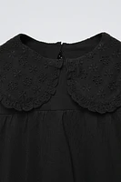 EMBROIDERED COLLAR T-SHIRT