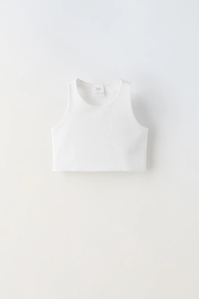 SLEEVELESS CROP TOP