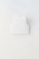 SLEEVELESS CROP TOP