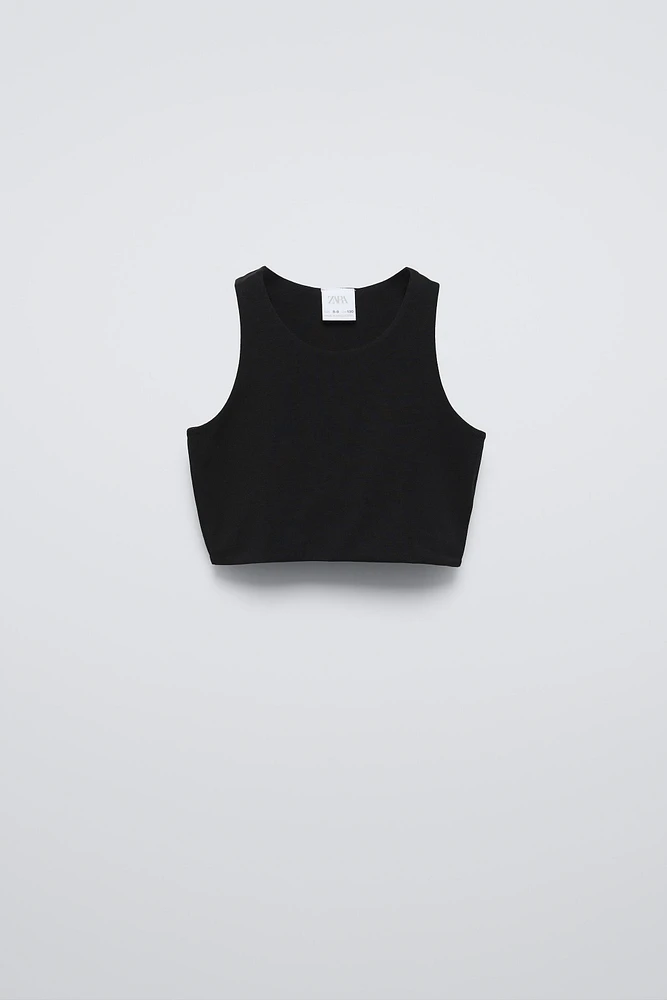 SLEEVELESS CROP TOP