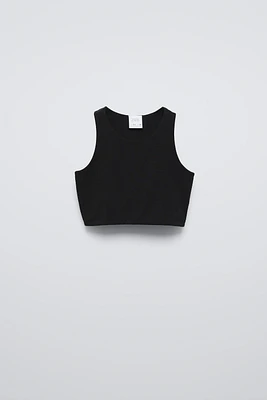 SLEEVELESS CROP TOP