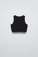 SLEEVELESS CROP TOP