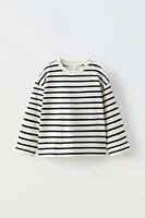 EMBROIDERED STRIPED T-SHIRT