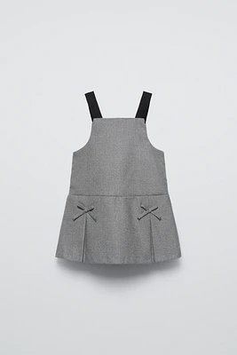 BOWS PINAFORE DRESS