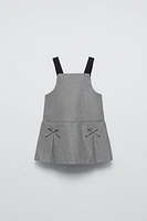 BOWS PINAFORE DRESS