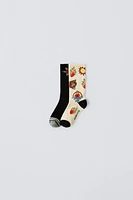 TWO-PACK OF X RICARDO CAVOLO SOCKS