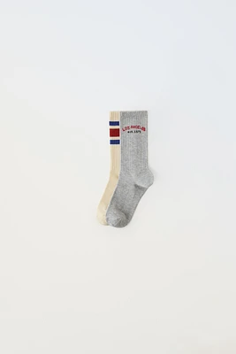 TWO-PACK OF LONG SPORTY SOCKS