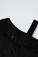 LONG SPARKLY VELOUR JUMPSUIT