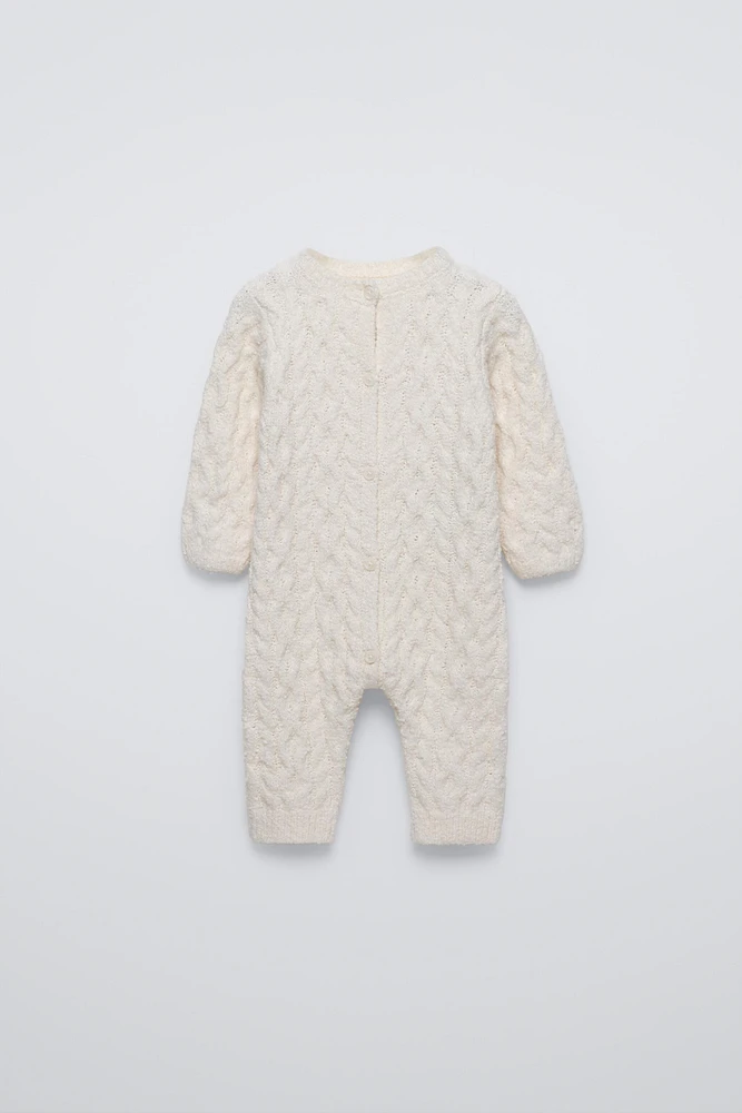 CABLE KNIT JUMPSUIT