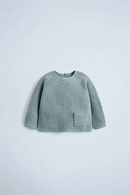 KNIT SWEATER WITH POCKET