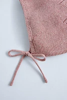 SEED STITCH KNIT BONNET