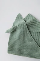 PURL STITCH KNIT BANDANA