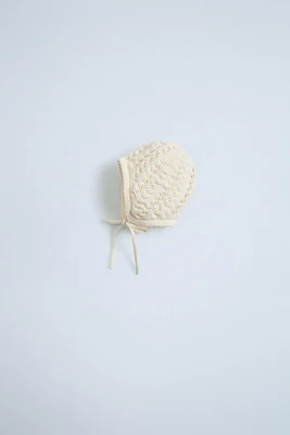 SILK BLEND KNIT BONNET