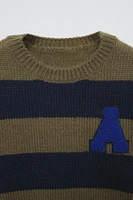 KNIT SWEATER WITH LETTERS