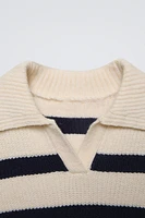 STRIPED KNIT VEST