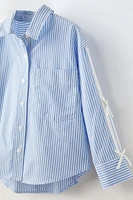 STRIPED POPLIN SHIRT