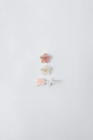 PACK OF TULIP AND FLOWER HAIR CLIPS