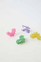 FOUR-PACK OF SCALLOPED CLIPS