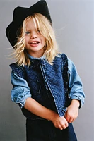 DENIM PUFFER VEST